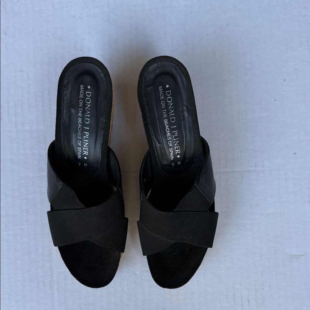 Donald J. Pliner Elegant Black Mules